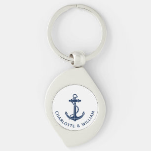 Boat Anchor Beach Wedding Swag Custom Key Ring