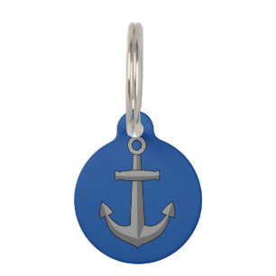 Boat Anchor Cartoon Add Name Pet Tag