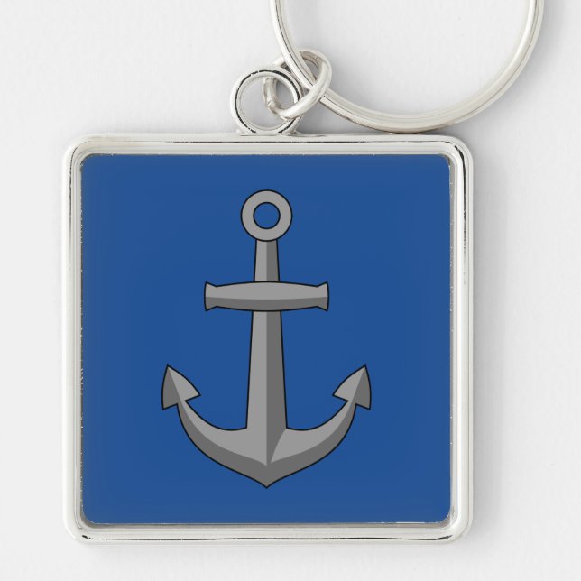 Boat Anchor Cartoon Key Ring (Front)