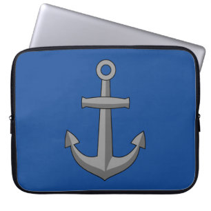 Boat Anchor Cartoon Laptop Sleeve