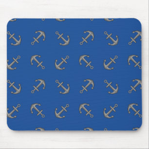 Boat Anchor Cartoon Mouse Mat