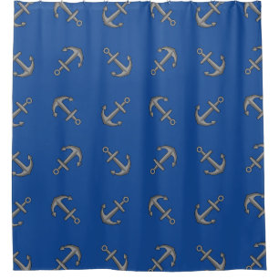 Boat Anchor Cartoon Shower Curtain
