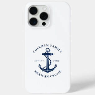 Boat Anchor Nautical Family Cruise Custom iPhone 15 Pro Max Case