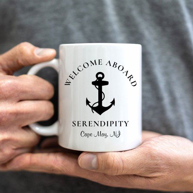 Boat Anchor Personalised Coffee Mug (Creator Uploaded)