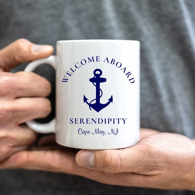 Boat Anchor Personalised Coffee Mug (Creator Uploaded)