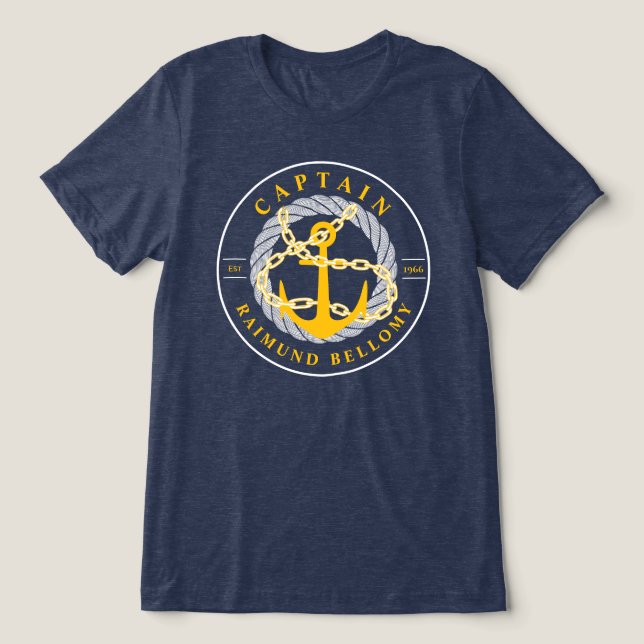 Boat Anchor Tri-Blend Shirt (Design Front)