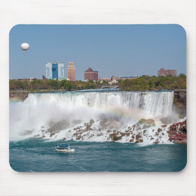 Boat and American Falls from Niagara Falls Mouse Mat (Front)