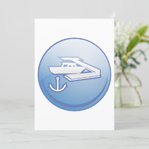 Boat And Anchor Invitation