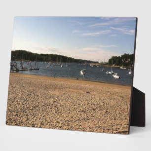 BOAT AND BEACH SCENE PLAQUE