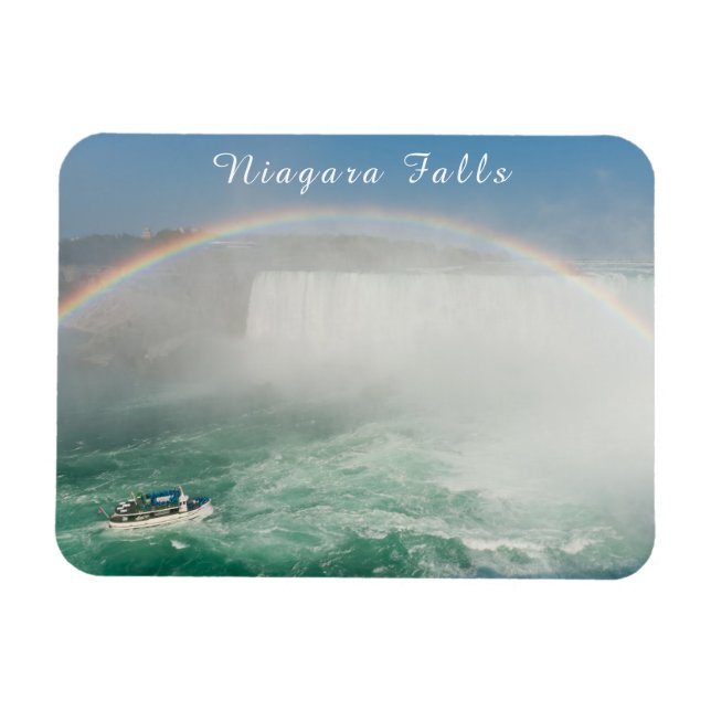 Boat and Horseshoe Falls from Niagara Falls Magnet (Horizontal)