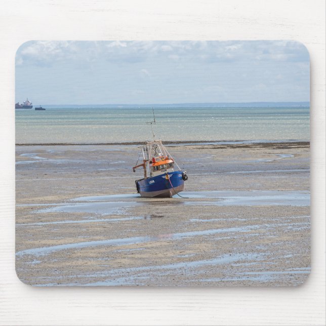 Boat at low tide mousepad (Front)