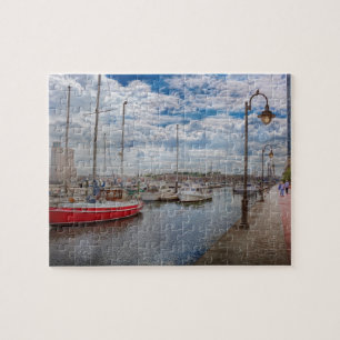 Boat - Baltimore, MD - One fine day in Baltimore Jigsaw Puzzle