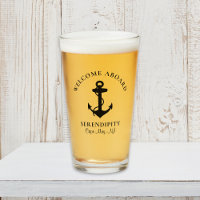 Boat Black Anchor Personalised