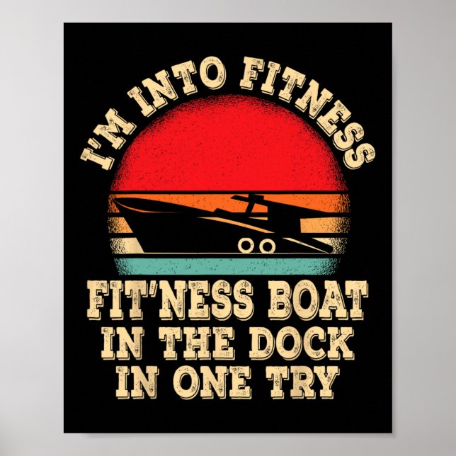 Boat Boating Captain  Poster (Front)