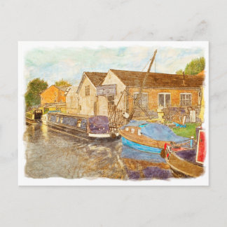 Boat Builders Postcard