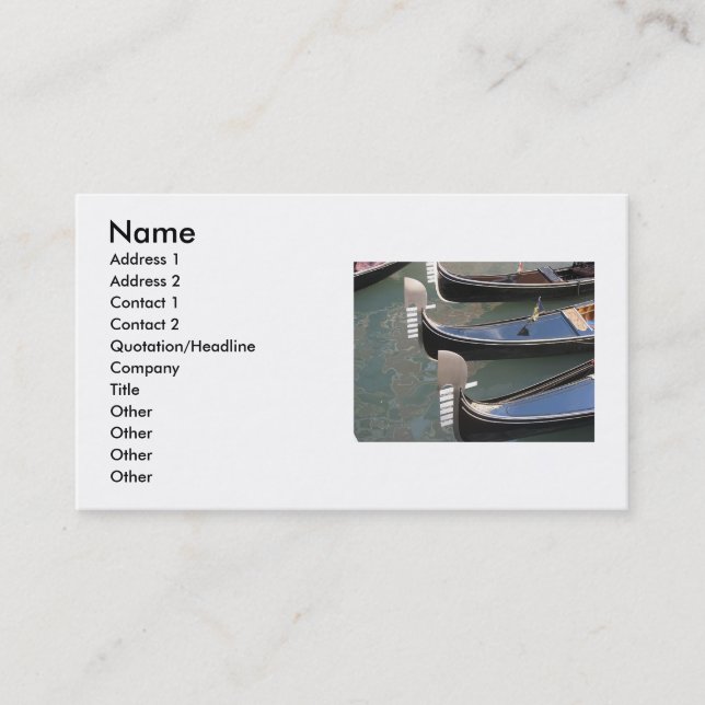Boat Business Card (Front)