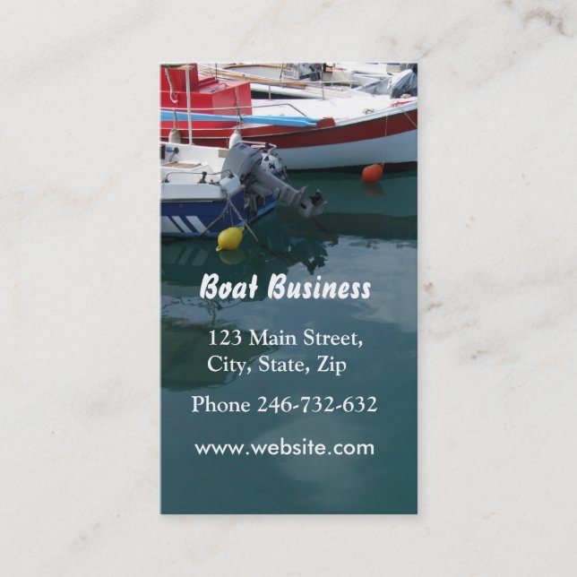 Boat Business Card (Front)