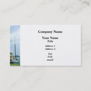 Boat By Oyster Shack - Platinum Finish Business Card
