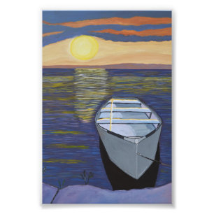Boat by the Shore 2 photo Print