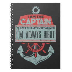 Boat Capitain Notebook
