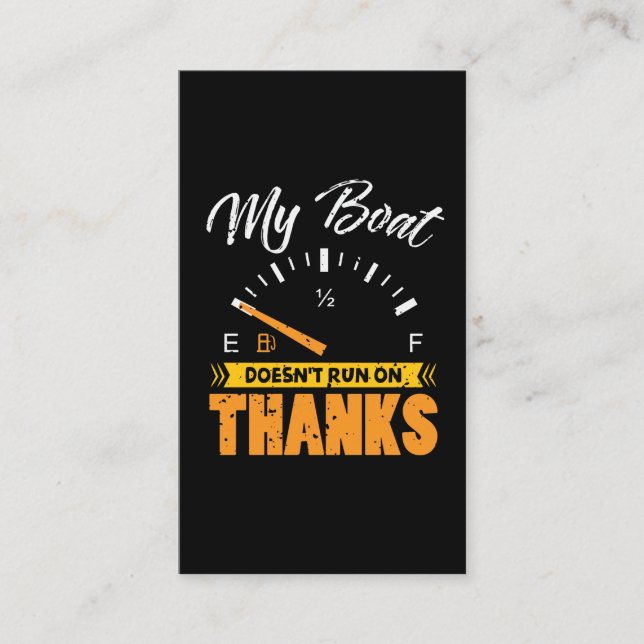 Boat Captain Boating Lake Sea Pontoon Business Card (Front)