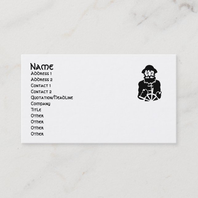 Boat Captain Business Card (Front)