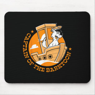 Boat Captain Captain Of The Barktoon Pontoon Dog Mouse Mat