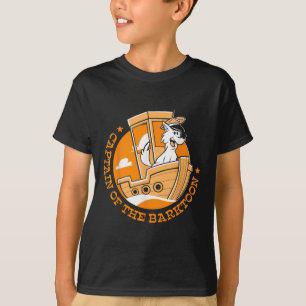 Boat Captain Captain Of The Barktoon Pontoon Dog T-Shirt