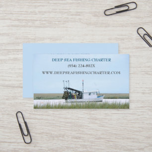 Boat Captain Fishing Charter  Business Card
