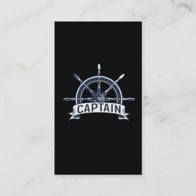 Boat Captain Humour Boating Sailor Business Card (Front)