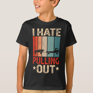 Boat Captain I Hate Pulling Out Funny Boating T-Shirt