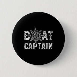 Boat Captain Lover Boat Owner Skipper Ship 6 Cm Round Badge