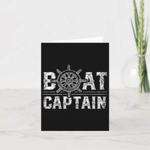 Boat Captain Lover Boat Owner Skipper Ship Card