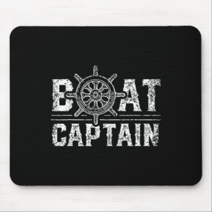 Boat Captain Lover Boat Owner Skipper Ship Mouse Mat