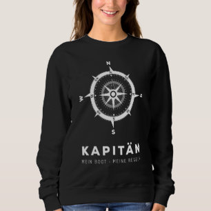 Boat Captain My Rules Compass Sweatshirt