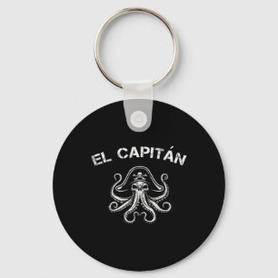 Boat Captain Pontoon Octopus Pirate Nautical Men E Key Ring