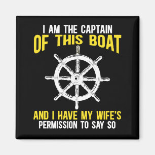 Boat Captain Sailing Skipper Boat Humour Magnet