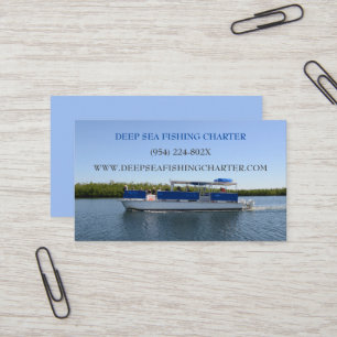 Boat captain services fishing charter  business card