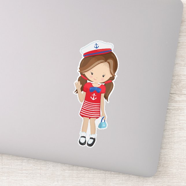 Boat Captain, Skipper, Brown Hair, Cute Girl (Detail)