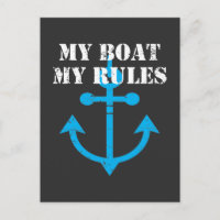 Boat Captain Statement Boating Humour Anchor