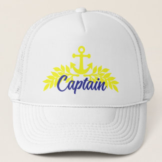 Boat captain trucker hat