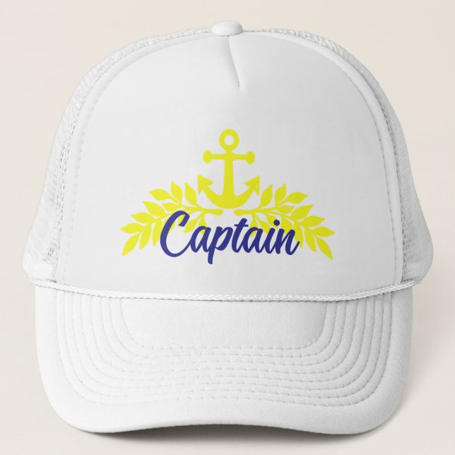 Boat captain trucker hat (Front)