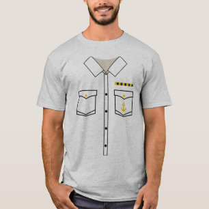 Boat Captain Uniform Costume Halloween T-Shirt