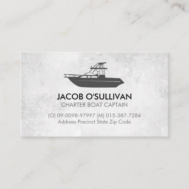 Boat Charter Fishing Business Card (Front)