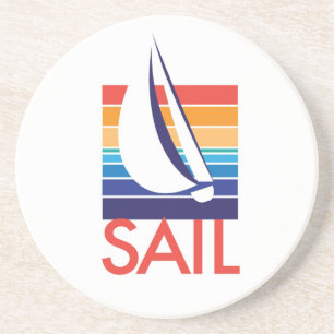 Boat Colour Square_Sail Coaster