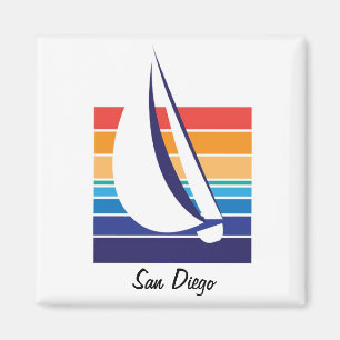 Boat Colour Square_San Diego magnet