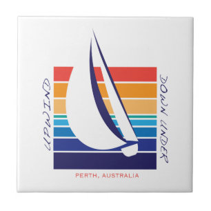 Boat Colour Square_UpDown Perth Memories Tile