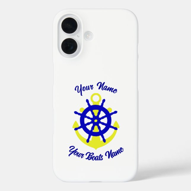 Boat crew anchor personalised Case-Mate iPhone case (Back)