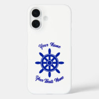 Boat crew ships wheel personalised