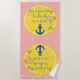 Boat Cruise Beach Towel